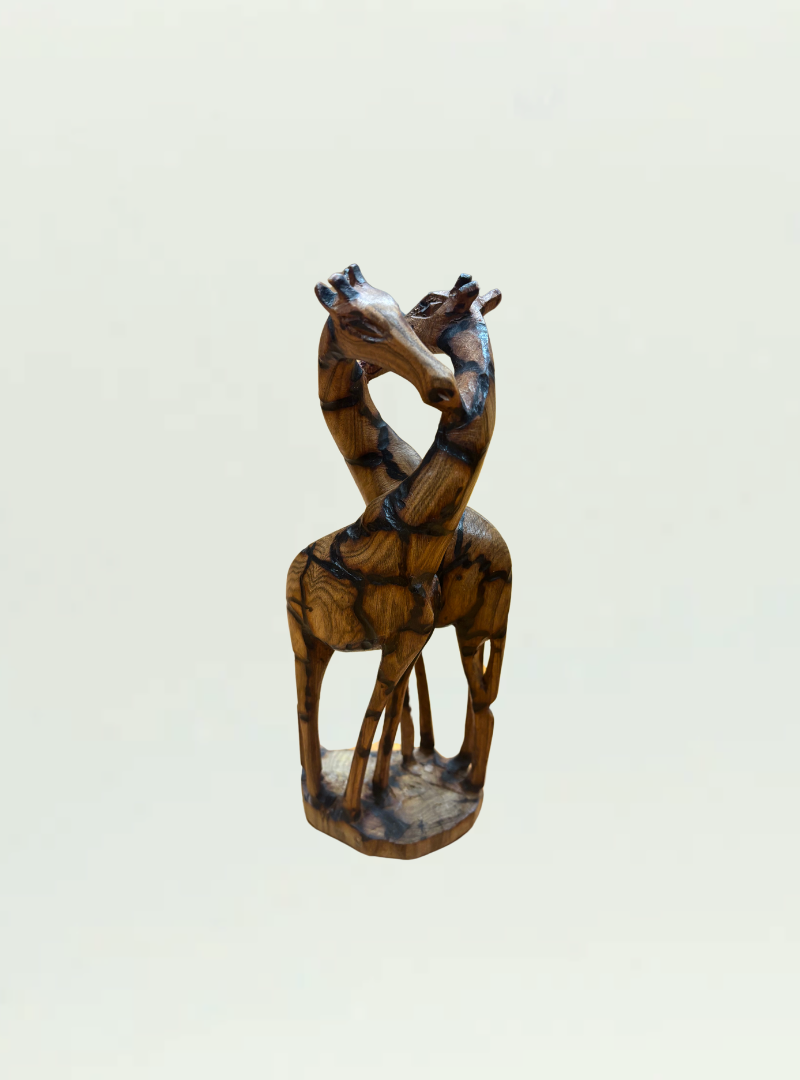 Giraffe Double Olive Wood