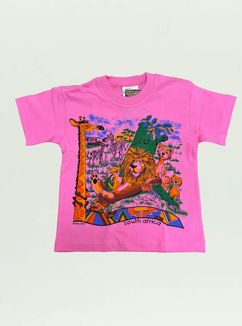 Girls Wildlife Pink T-shirt