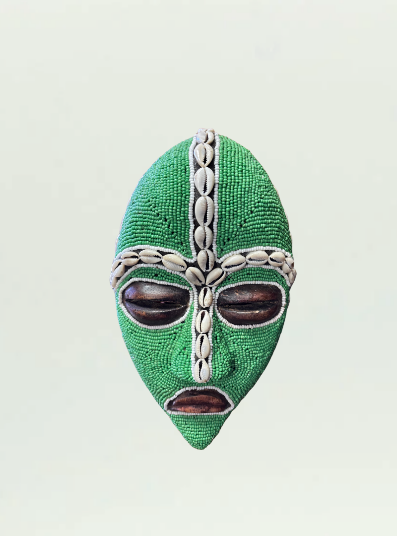 Beaded Green Mask