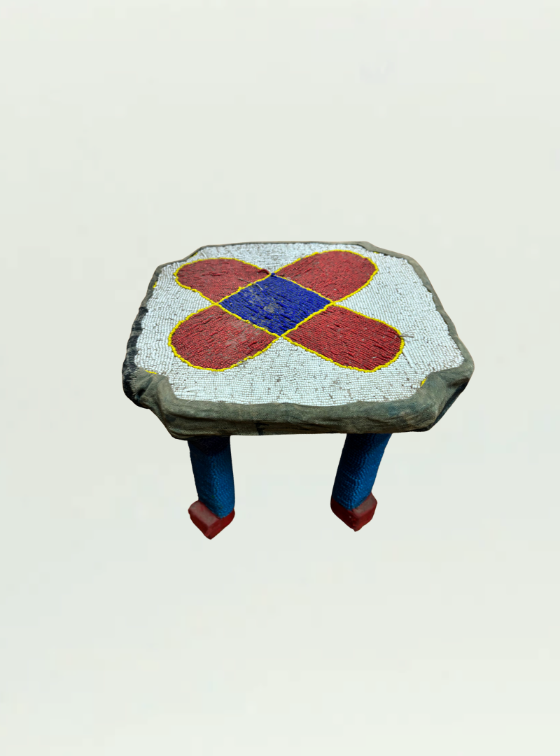 Beaded Small Stool