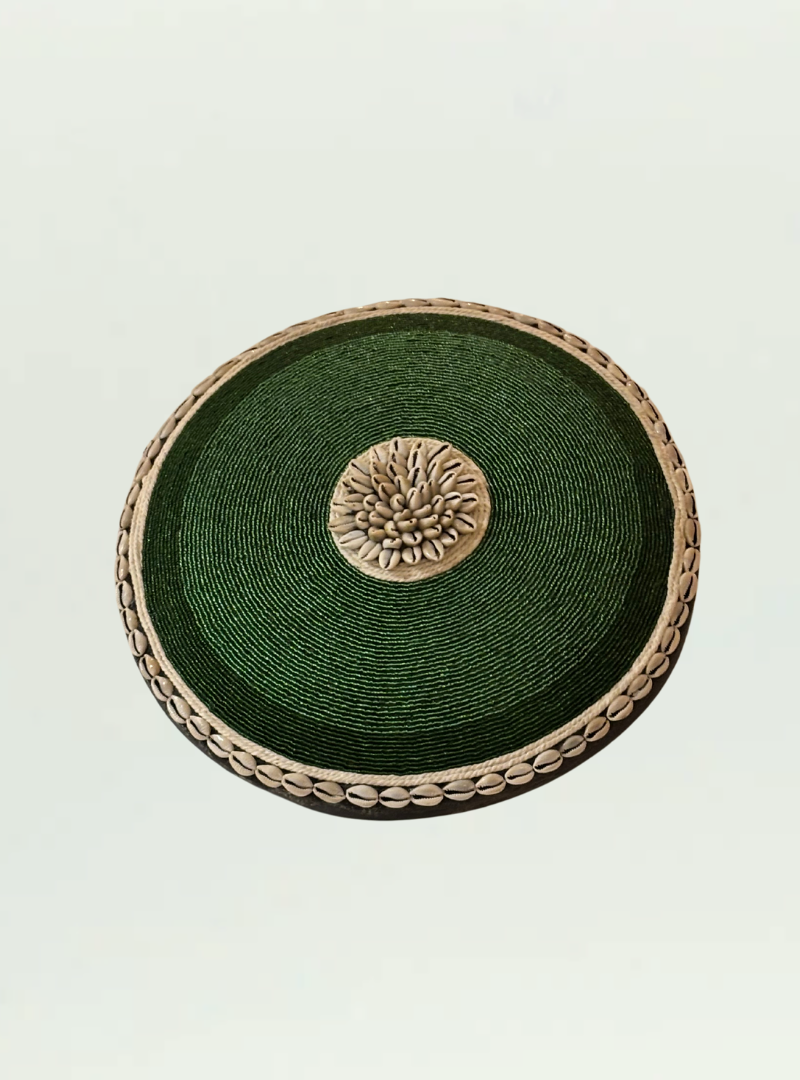 Green Beaded Shield
