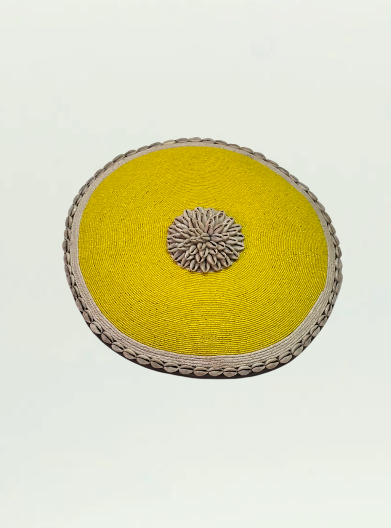 Yellow Beaded Shield