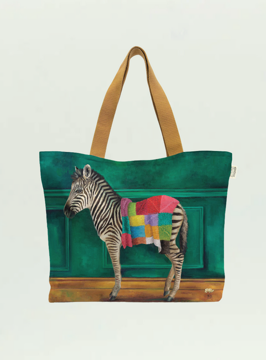 Zebra Warrior Canvas Bag