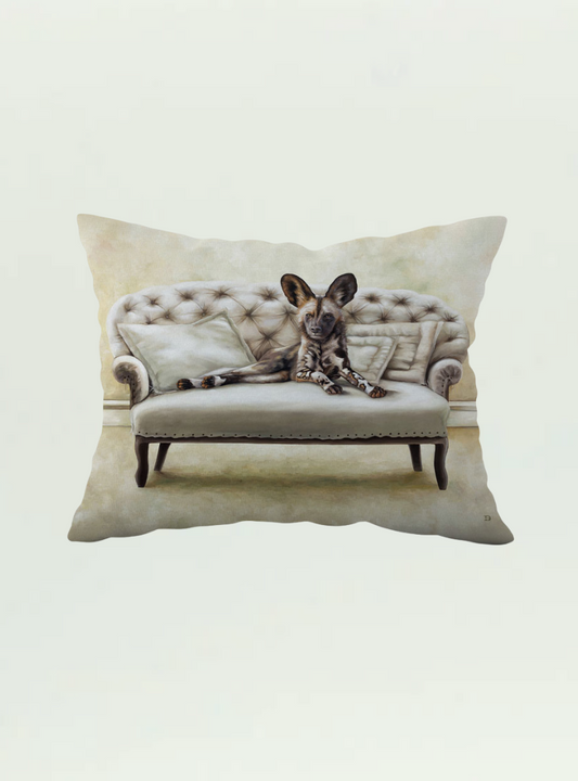 Wild Dog at Leisure Pillow Cover