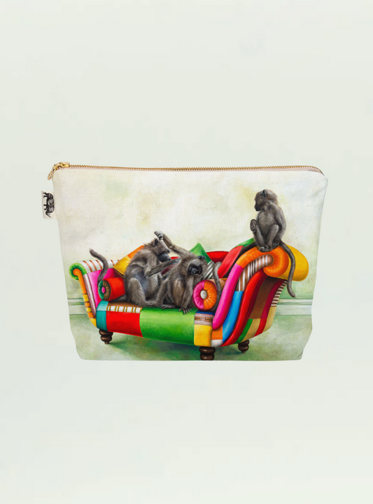 Baboons at Leisure Toiletry Bag