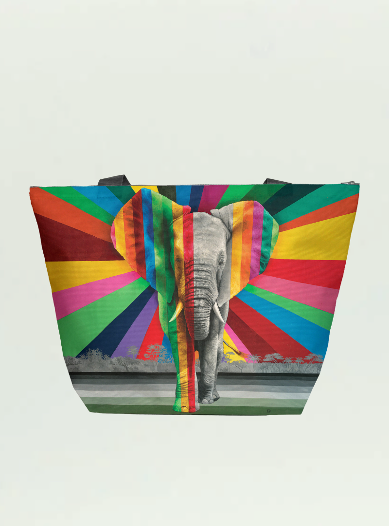 Elephant in Colour Maxi Bag