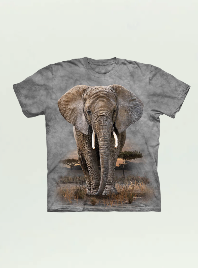 Unisex Elephant Dyed T-shirt