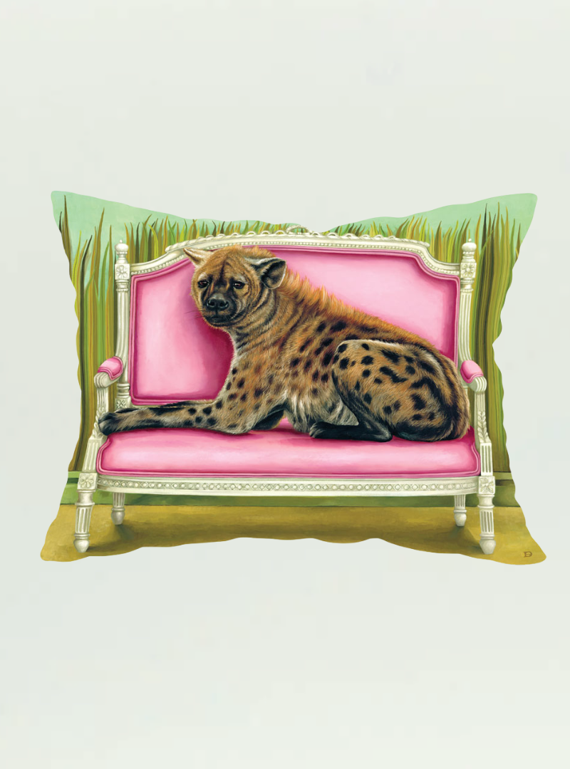 Spotted Hyena at Leisure Pillow Cover