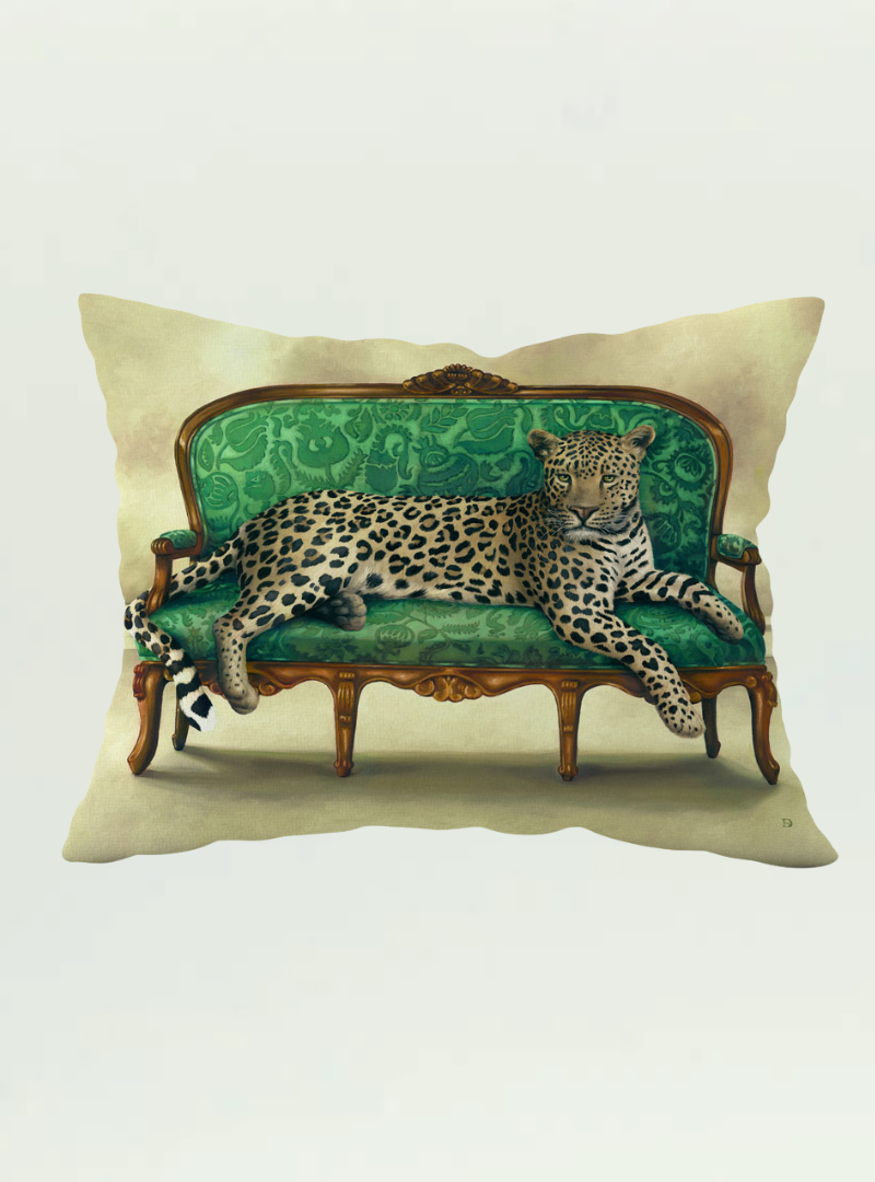 Leopard at Leisure Pillow Cover