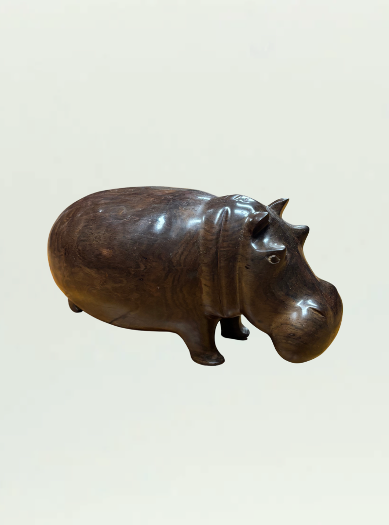 Zambia Wooden Hippo