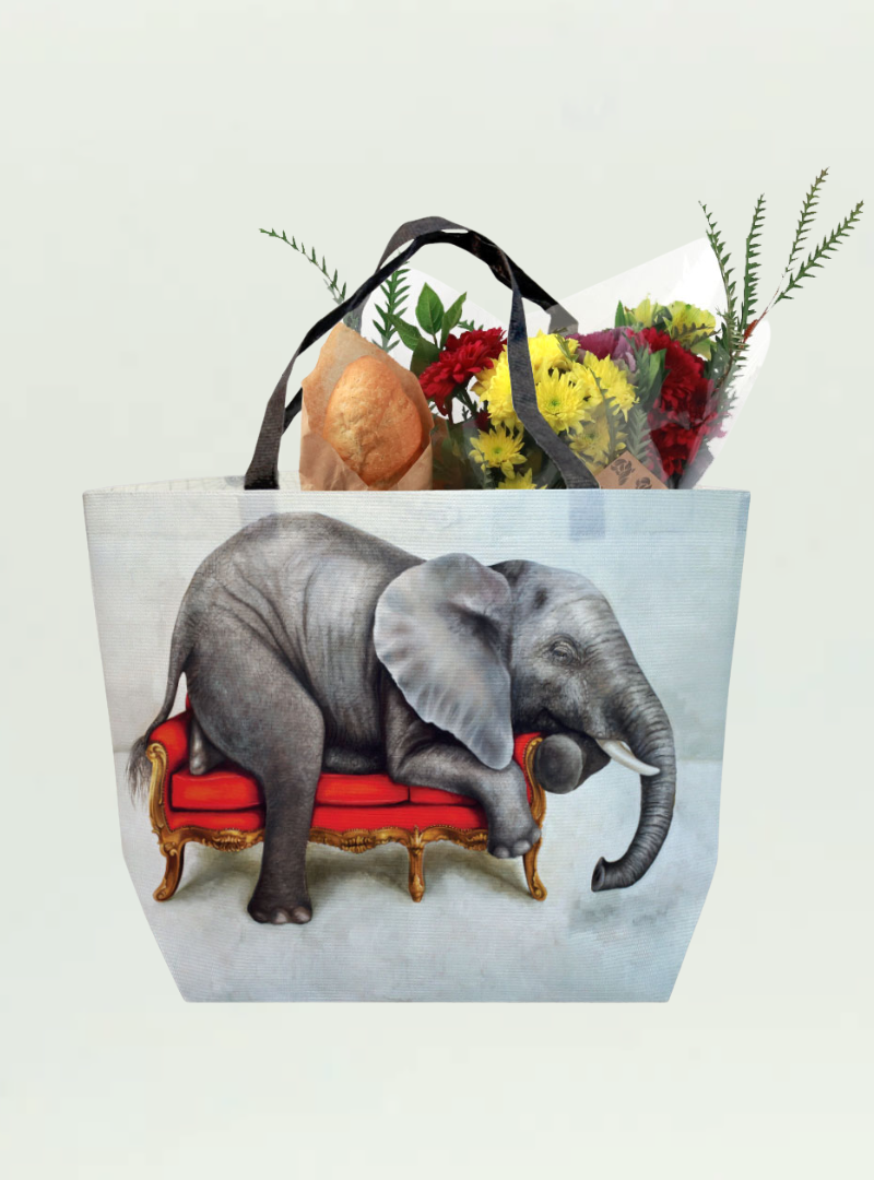 Elephant at Leisure Recycled Shopper