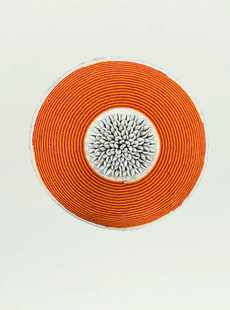 Orange Beaded Shield