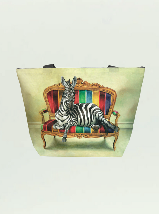 Zebra at Leisure Maxi Bag