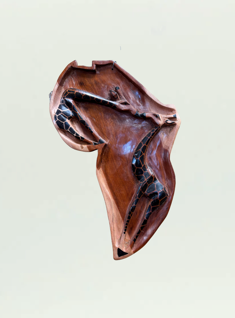 Giraffe Africa Map Zambia