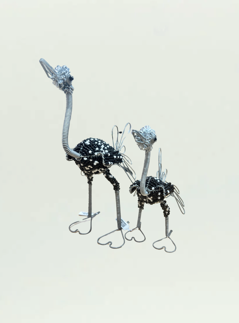 Beaded Wire Ostrich Small