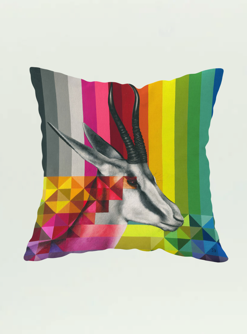 Springbok in Colour Pillow Cover