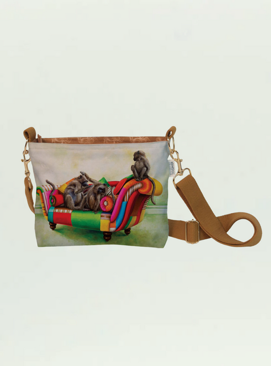 Baboons at Leisure Sling Bag