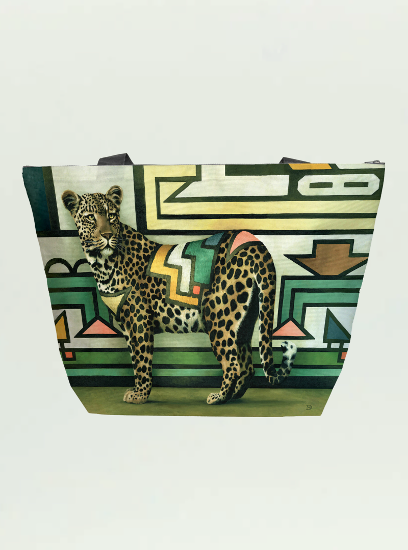 Whimsical Collection Ndebele Leopard Maxi Bag