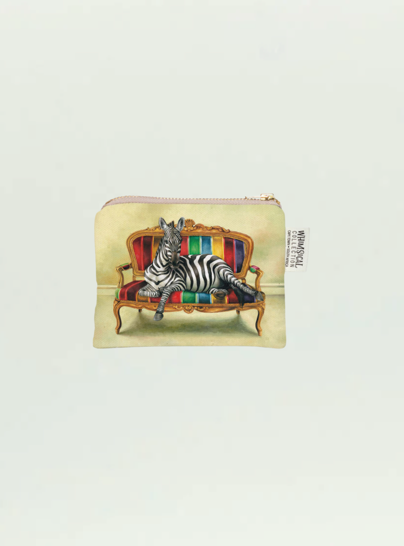 Zebra at Leisure Coin Purse