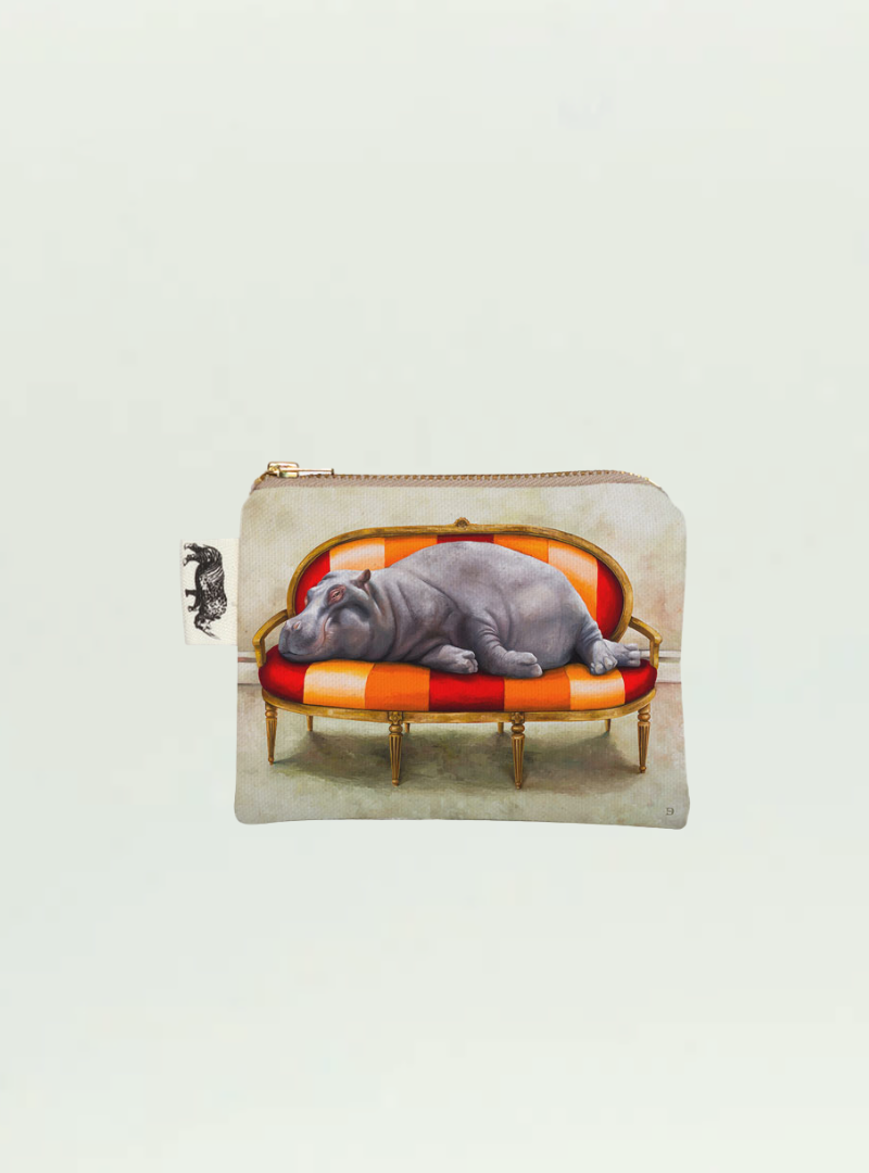 Hippo at Leisure Coin Purse