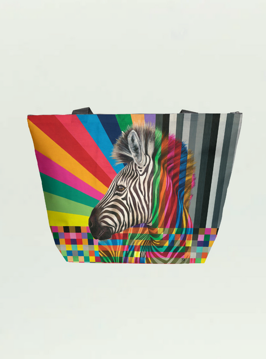 Zebra in Colour Maxi Bag