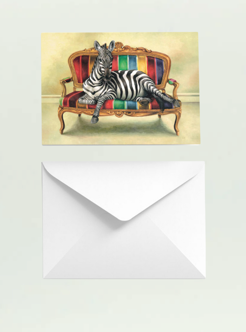 Zebra at Leisure Single Card