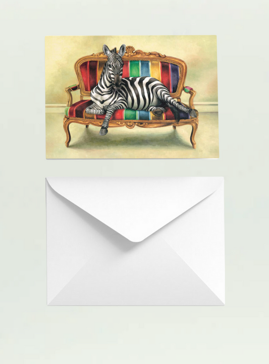 Zebra at Leisure Single Card