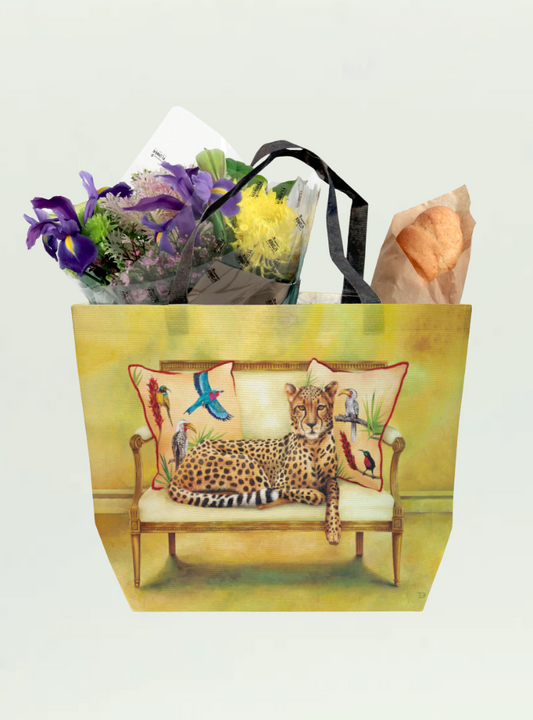 Cheetah at Leisure Recycled Shopper