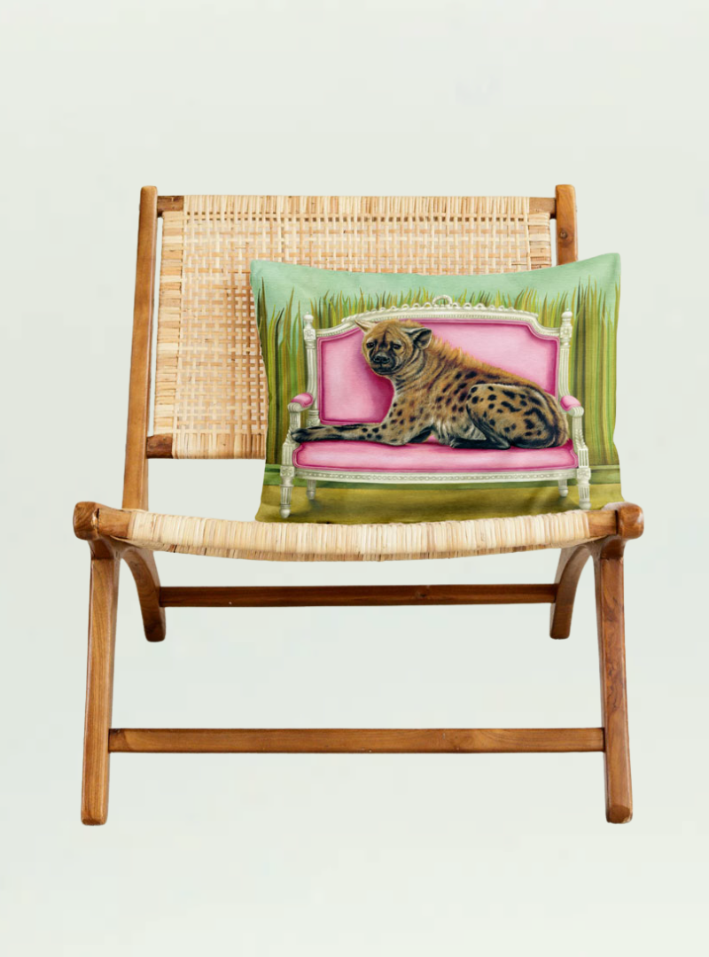 Spotted Hyena at Leisure Pillow Cover