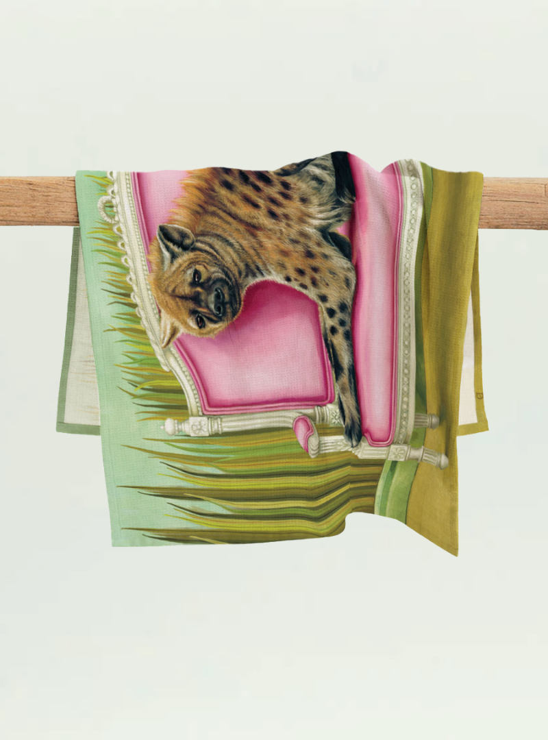 Spotted Hyena at Leisure Tea Towel