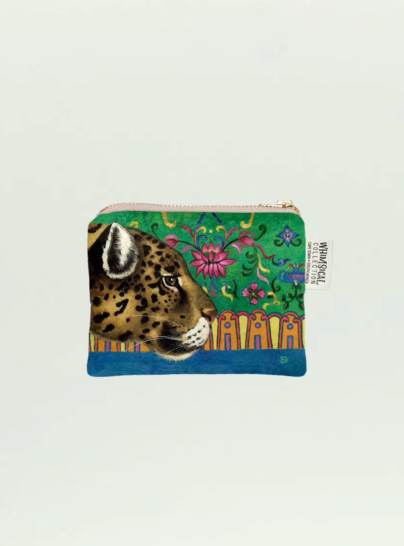 Leopard Velvet Coin Purse