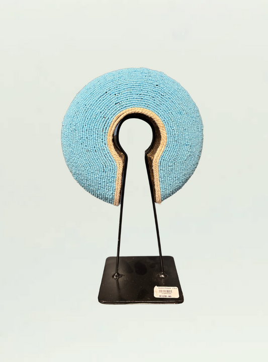 Beaded Light Blue Bangle