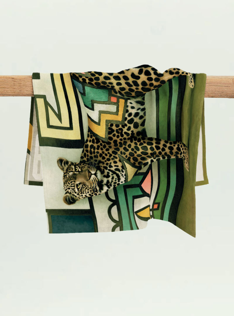 Ndebele Leopard Tea Towel