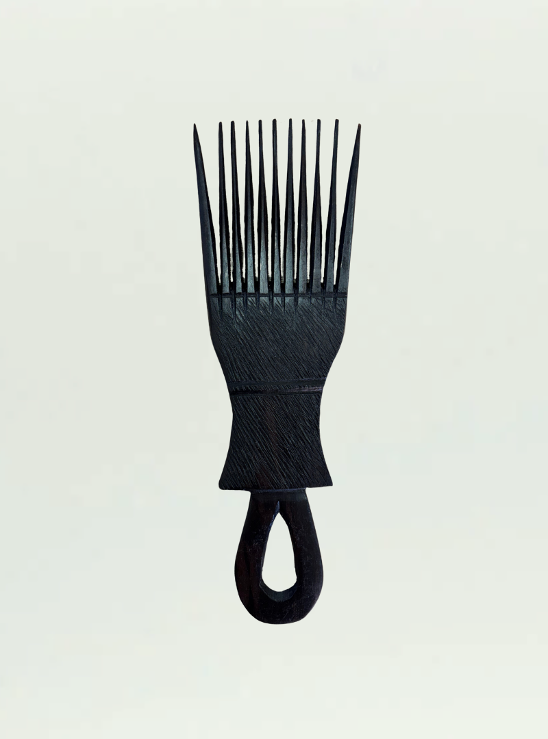 Afro Comb Dark Wood