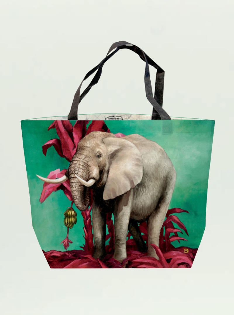 Spirit Elephant Recycled Shopper