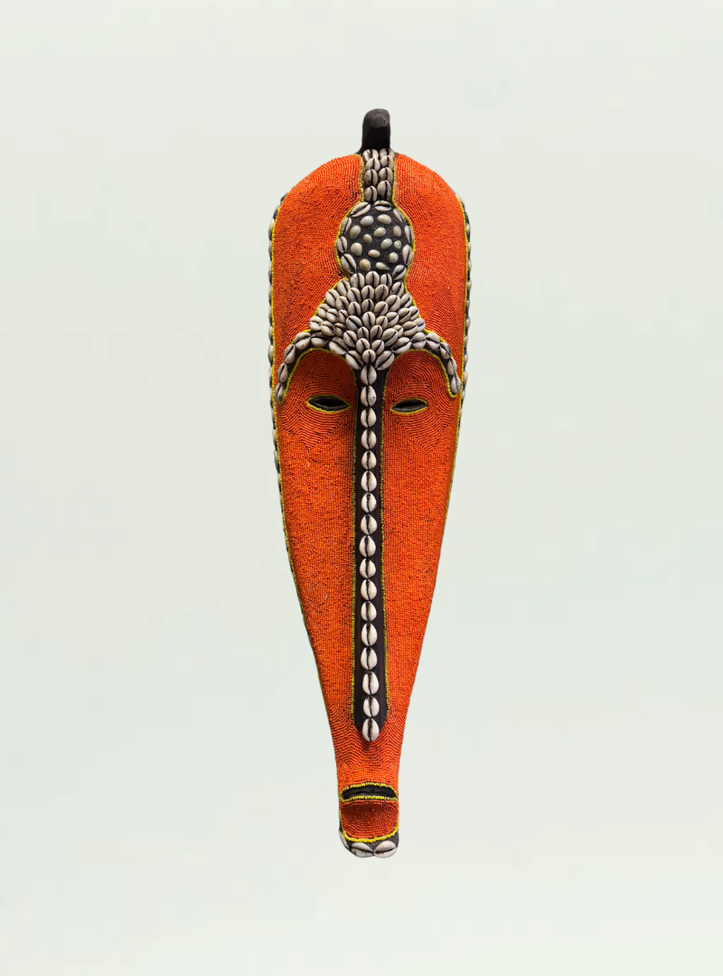 Punu Beaded Shell Masks