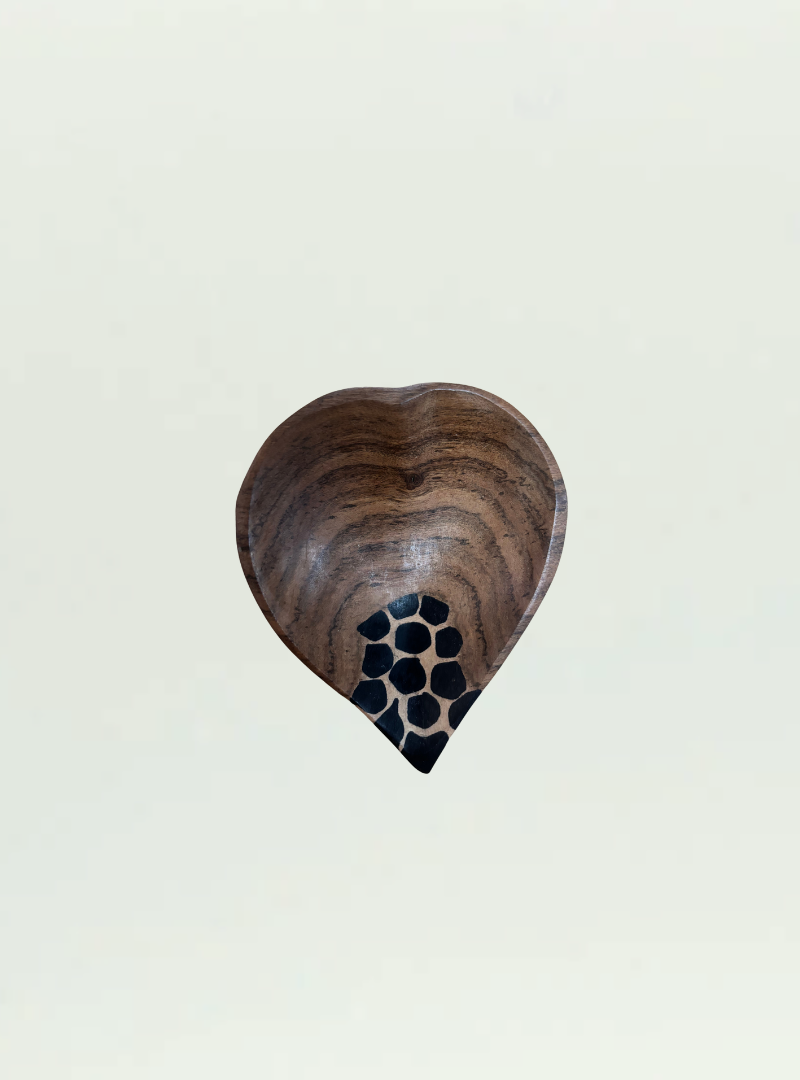Small Wooden Heart Shaped Trays