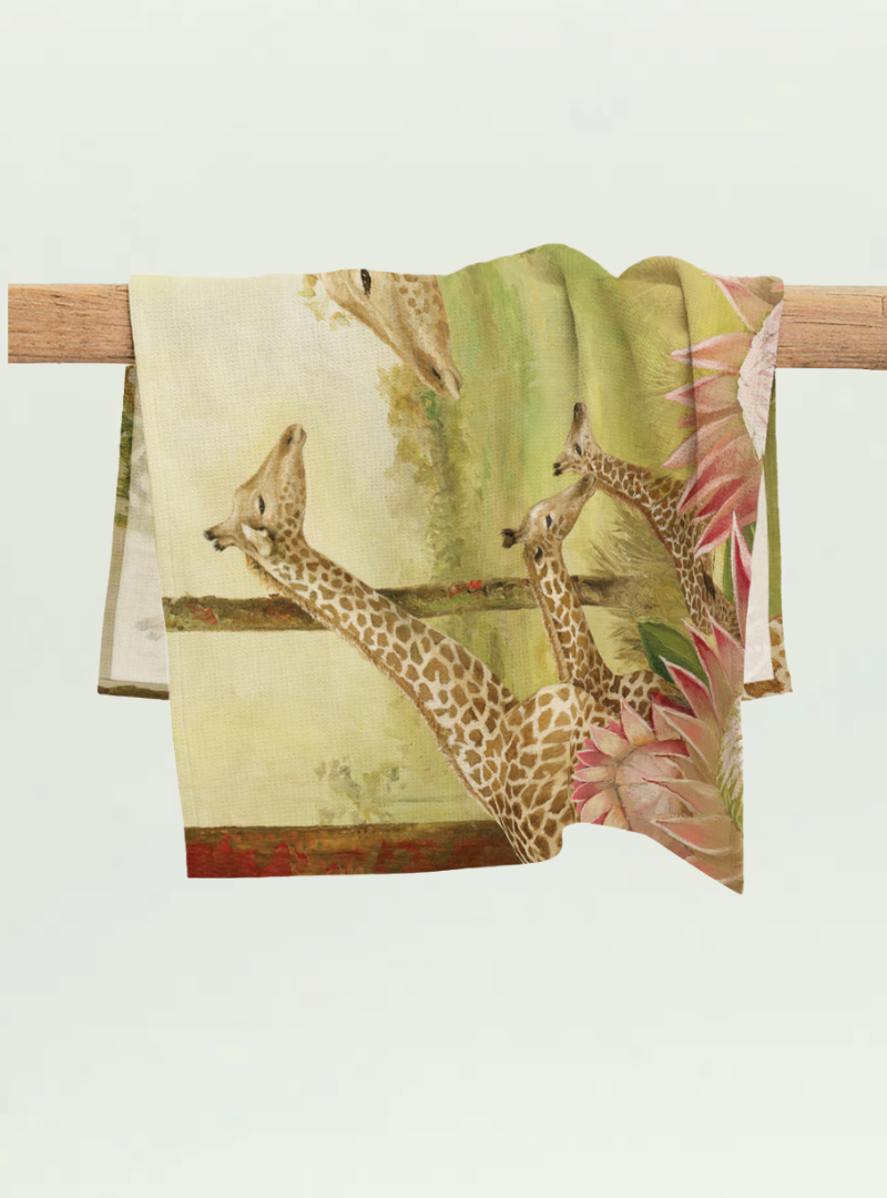 Spirit Giraffe Tea Towel