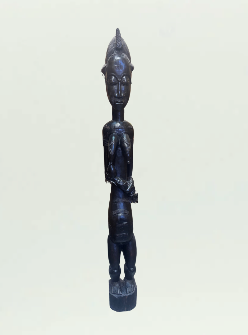 Ivory Coast Tall Wooden Figure