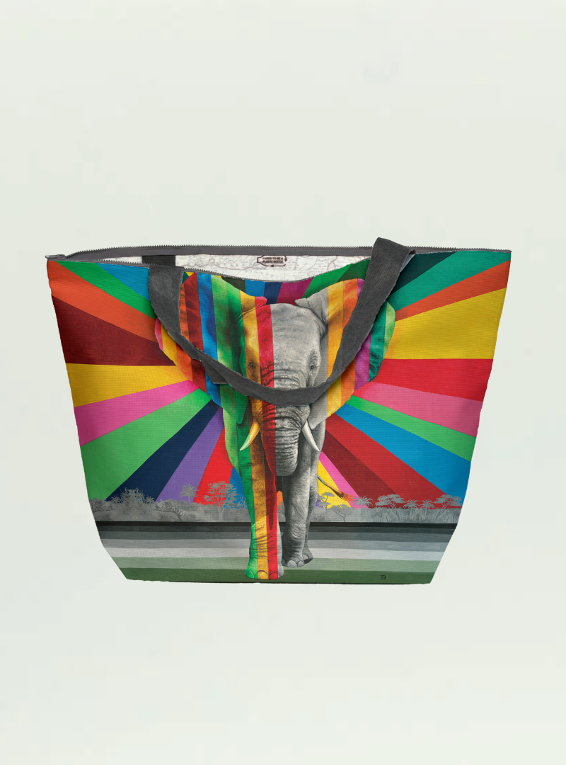 Elephant in Colour Maxi Bag