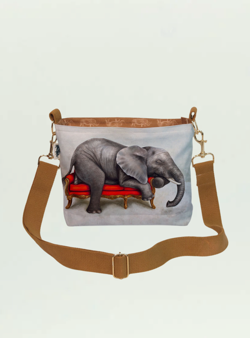 Elephant at Leisure Sling Bag