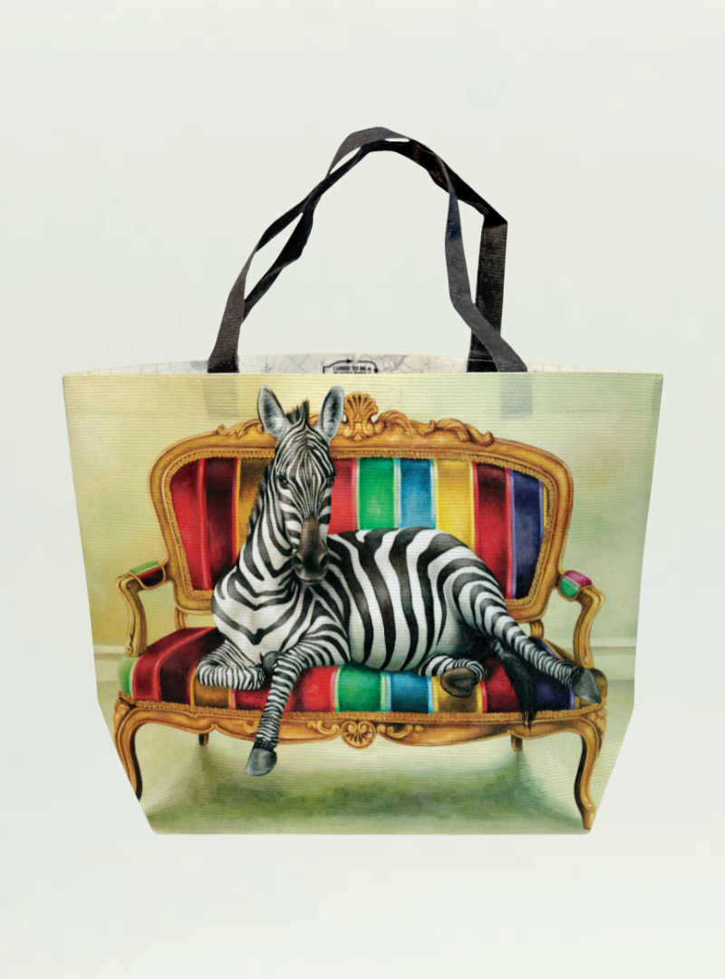 Zebra at Leisure Recycled Shopper