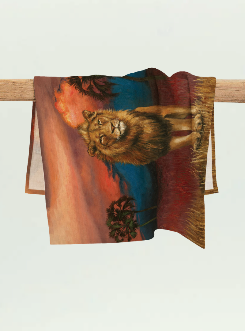 Spirit Lion Tea Towel