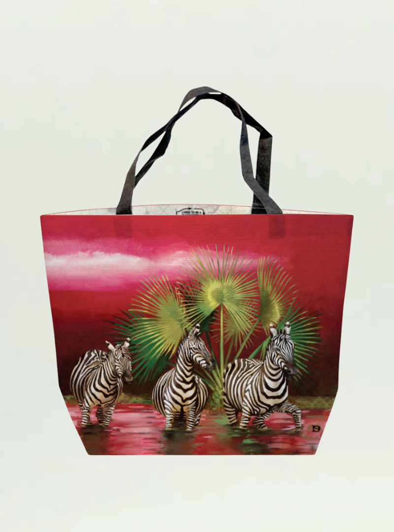 Spirit Zebra Recycled Shopper