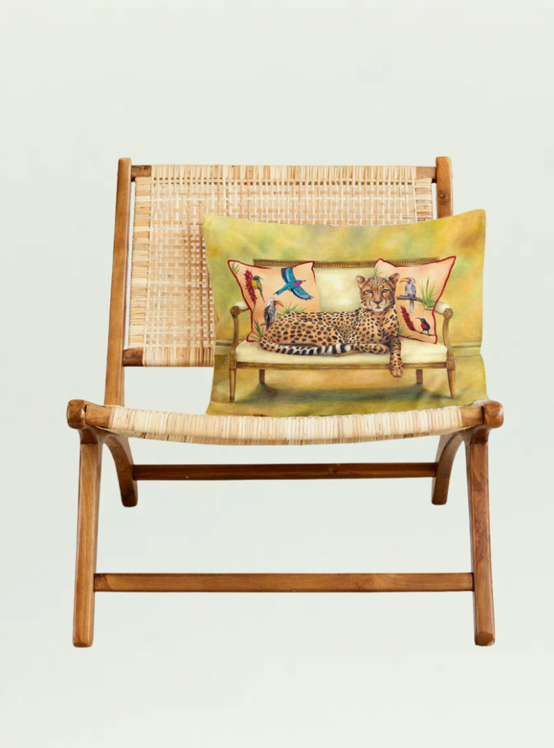 Cheetah at Leisure Pillow Cover