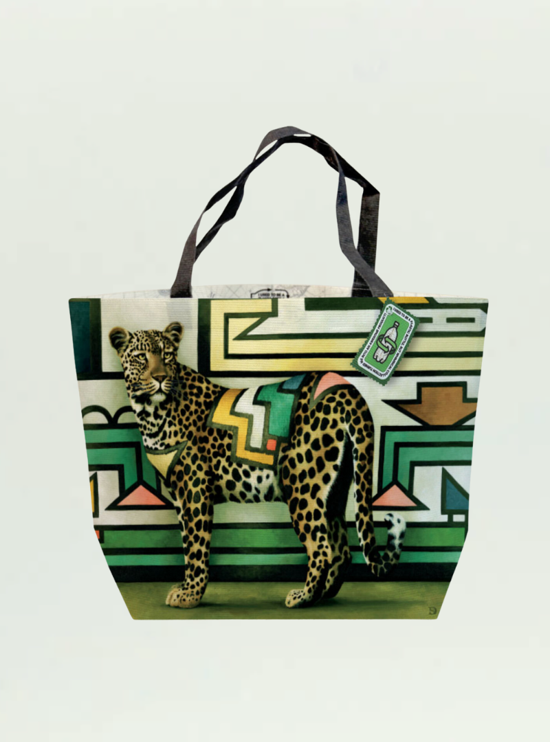 Ndebele Leopard Recycled Shopper