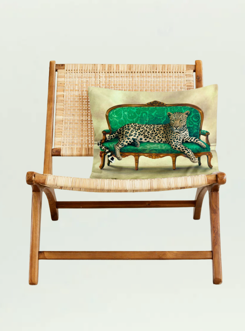 Leopard at Leisure Pillow Cover