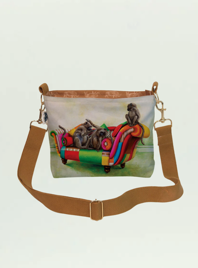 Baboons at Leisure Sling Bag
