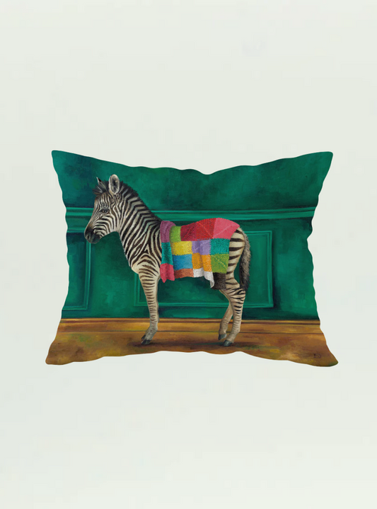 Zebra Warrior Pillow Cover