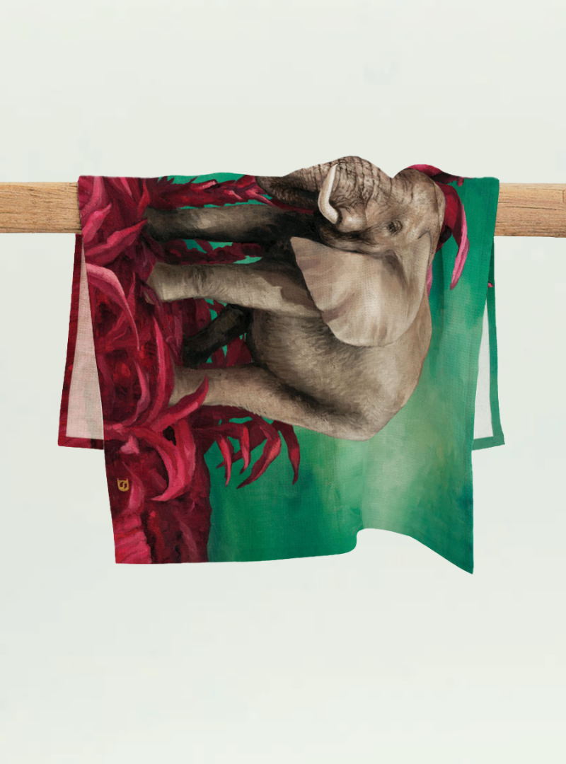 Spirit Elephant Tea Towel